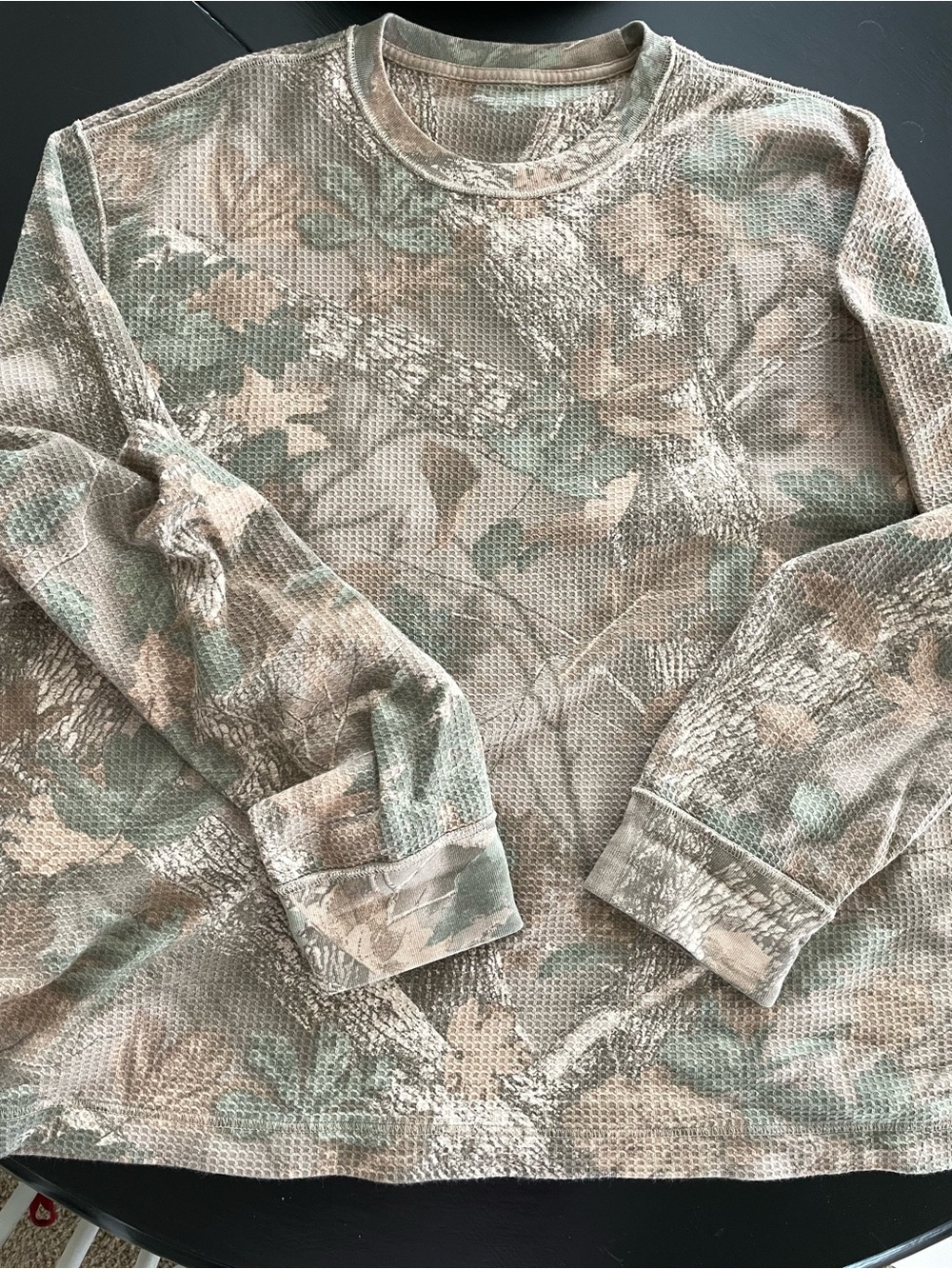 Abercrombie & Fitch Men's Long-Sleeve Camouflage Thermal — Sage & Beige